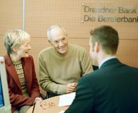 Beratungsgespräch in der Bank